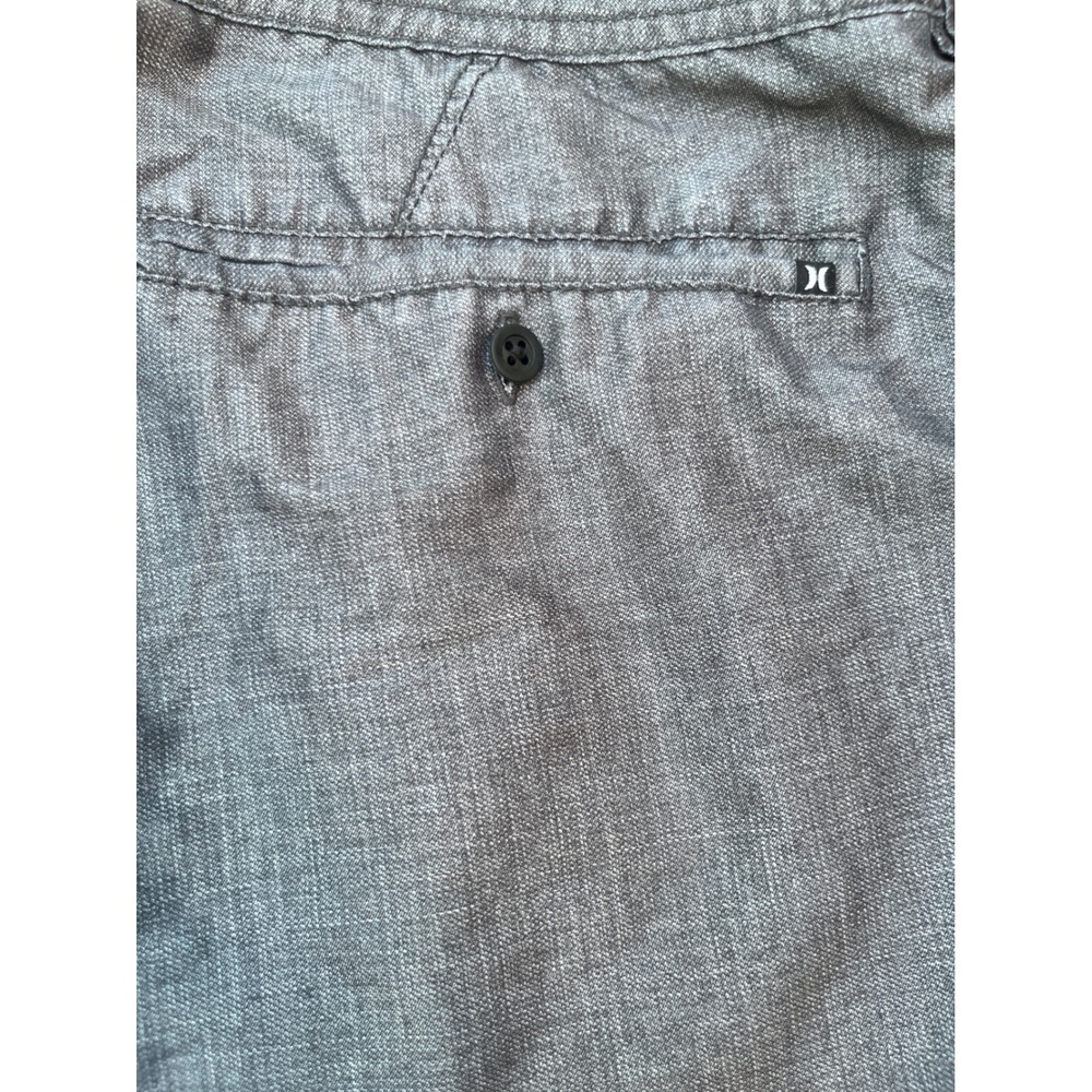 Hurley Mens Walk Shorts Grey Heathered Flat Front Shorts Size 30 (167) - Picture 7 of 8